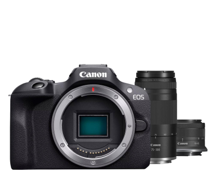 Aparat CANON EOS R100 + RF-S 18-45mm + RF 75-300mm 6052C120